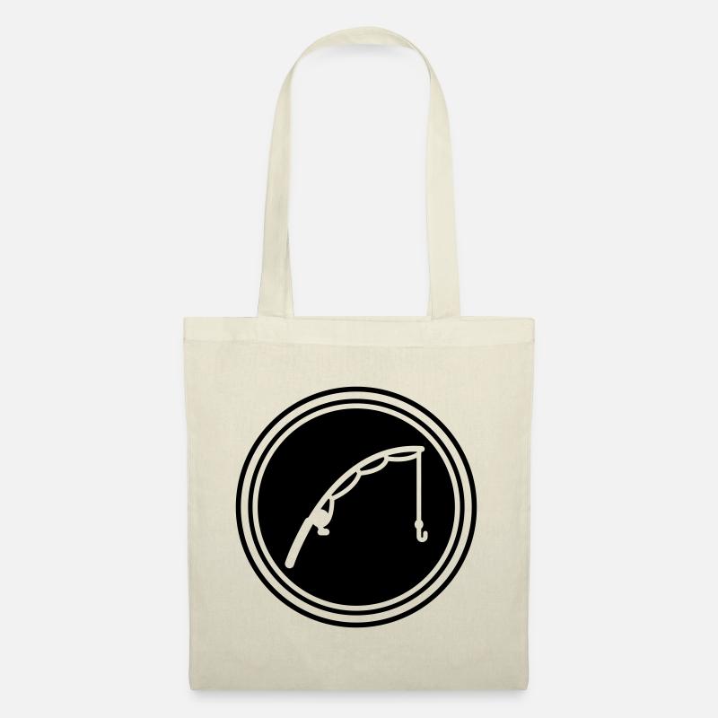 Icône de pêche à la canne à pêche - Sac en tissu - nature