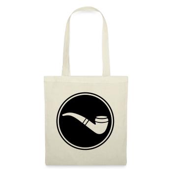 Fumer une pipe - Sac en tissu - nature - Devant