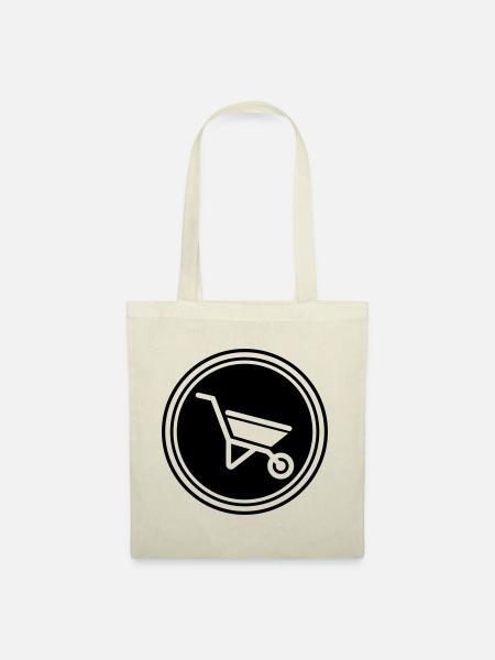 Symbole de brouette - Sac en tissu - nature