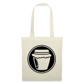 Symbole de confiture de miel - Sac en tissu - nature - Devant