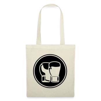Symbole des gants de boxe - Sac en tissu - nature - Devant