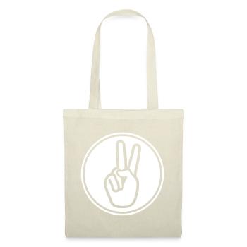 Paix de la main - Sac en tissu - nature - Devant