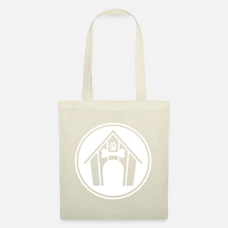 Chien de maison pour chien - Sac en tissu - nature