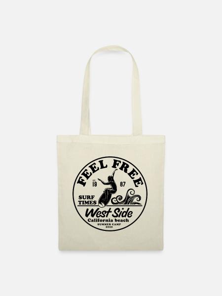 Feel Free Surf Times West Side - Stoffbeutel - Natur
