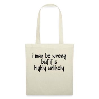 may be wrong funny saying party english - Tote Bag - nature - Front