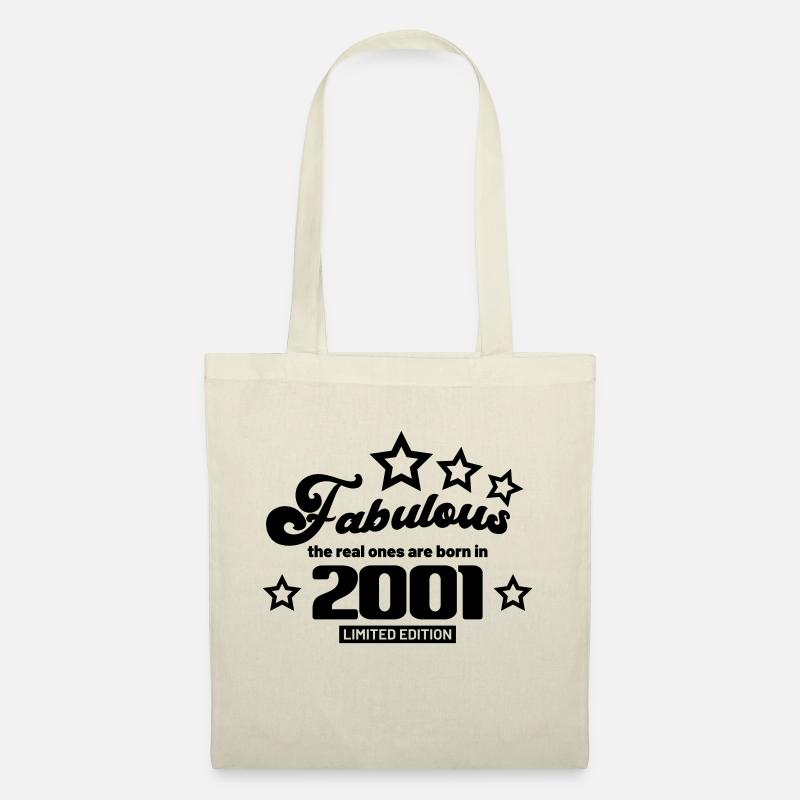 fabelhaft, die echten werden 2001 geboren - Stoffbeutel - Natur