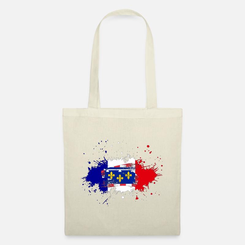 Splash Tricolore Centre Val de Loire - Tote Bag - nature