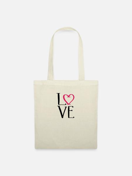 Love - Stoffbeutel - Natur