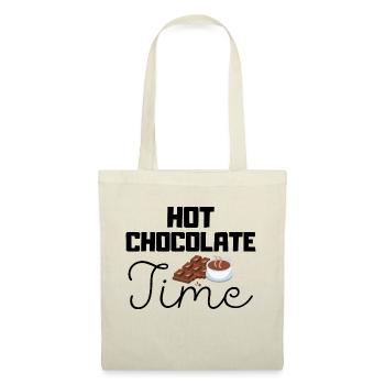 Citations d’hiver mignonnes - temps de chocolat chaud - Sac en tissu - nature - Devant