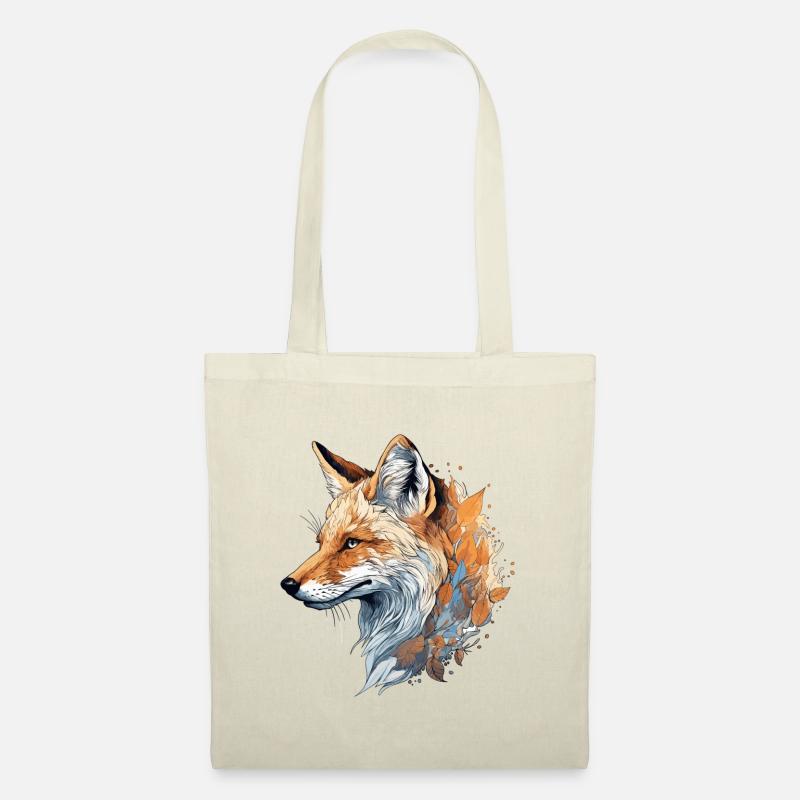 Fuchs realistisch/abstrakt - Stoffbeutel - Natur