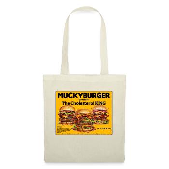Muckyburger - Der Cholesterinkönig. Fastfood - Stoffbeutel - Natur - Vorne