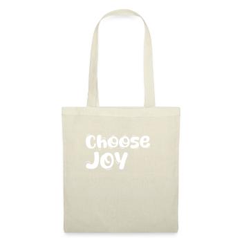 Choisissez la joie - Sac en tissu - nature - Devant