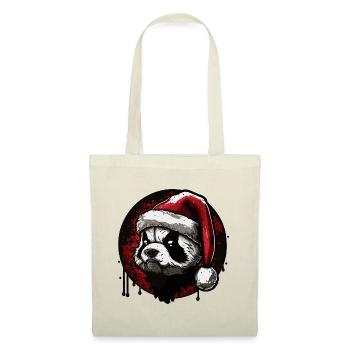Panda de Noël - Sac en tissu - nature - Devant