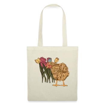 Poule Poulet du jardin printanier Poulet - Sac en tissu - nature - Devant