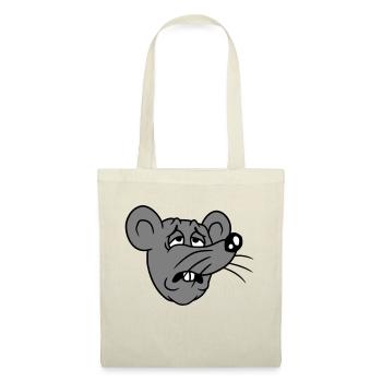 Souris épuisée triste désespérément fatiguée souffrance douce - Sac en tissu - nature - Devant