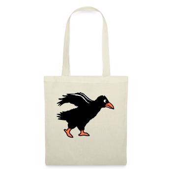 Raven bird walks crow fast running running funny - Tote Bag - nature - Front