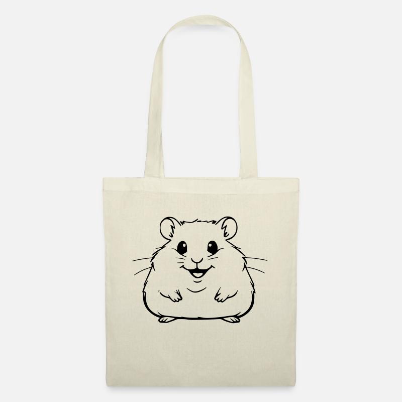Chubby hamster as vector illustration - Tote Bag - nature