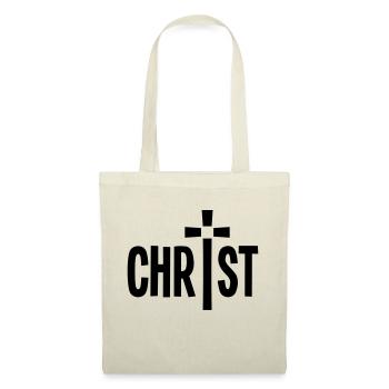 Christ Kreuz - Stoffbeutel - Natur - Vorne