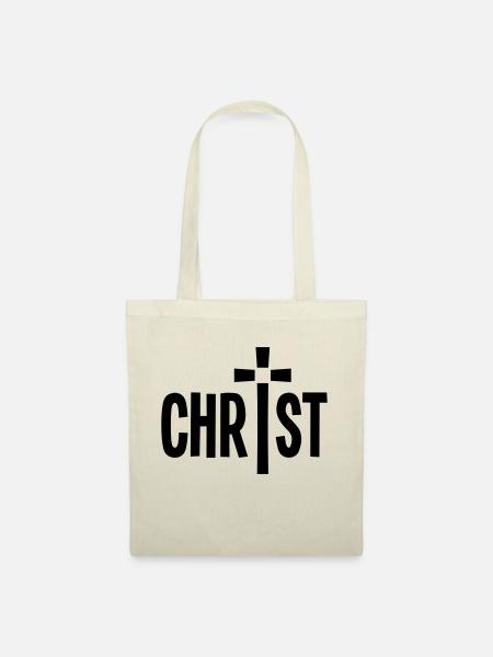 Christ Kreuz - Stoffbeutel - Natur