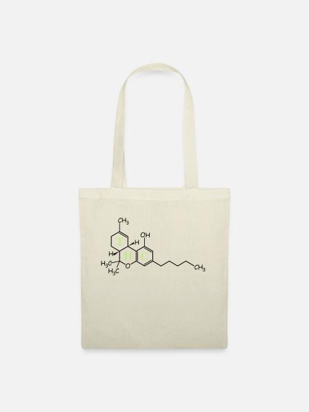 THC Struktur - Stoffbeutel - Natur