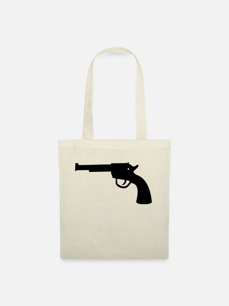 western gun - Stoffbeutel - Natur