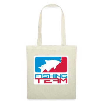 équipe de pêche sport logo poisson rouge bleu - Sac en tissu - nature - Devant