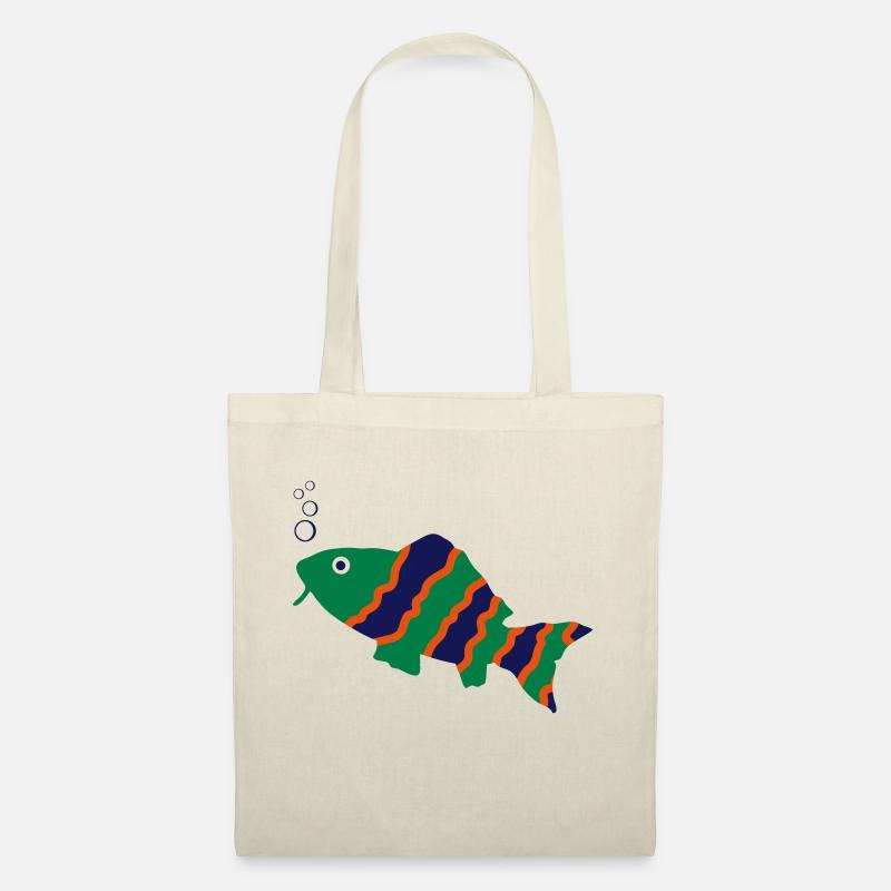 fisch - Stoffbeutel - Natur