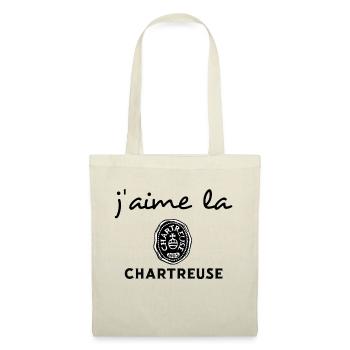 J'aime la CHARTREUSE - Sac en tissu - nature - Devant