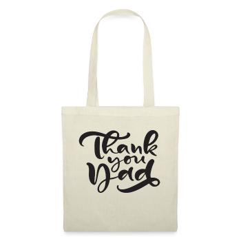 THANK YOU DAD - Stoffbeutel - Natur - Vorne