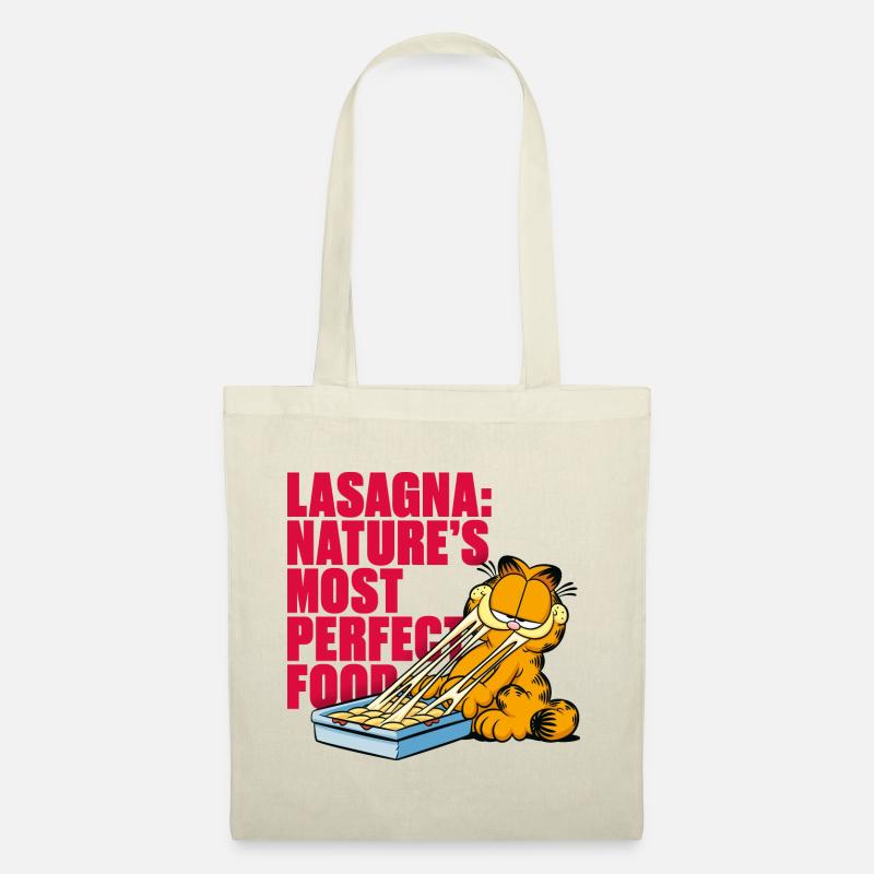Garfield Lasagne Das Perfekte Essen - Stoffbeutel - Natur