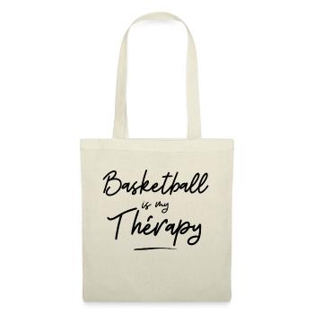 basketball is my thérapy - idée cadeau - sport - Sac en tissu - nature - Devant