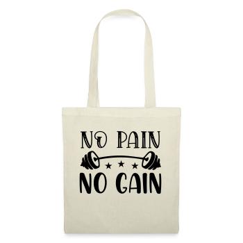 Pas de douleur Pas de gain 01 - Sac en tissu - nature - Devant