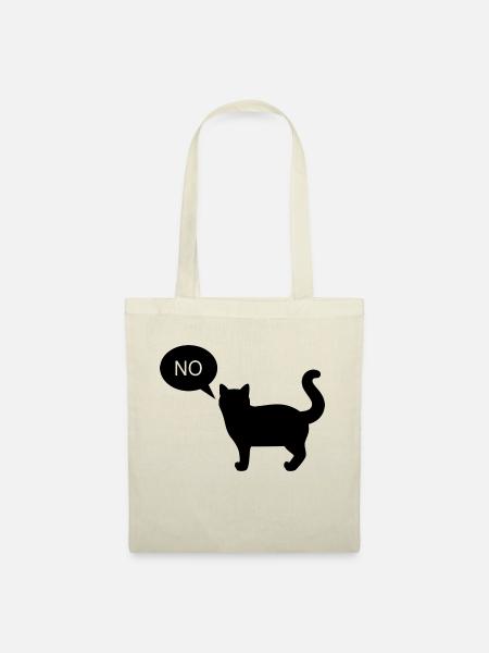 Cat says no - Stoffbeutel - Natur