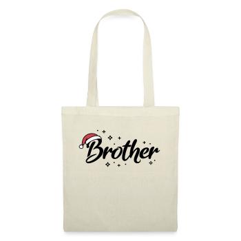 Santa Hat Brother Brother - Tote Bag - nature - Front