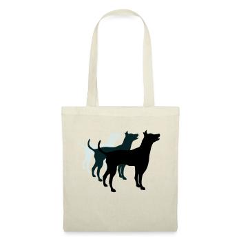 3 Dogs Silhouette Team Crew Friends - Tote Bag - nature - Front