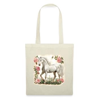 Fleurs vintage pour chevaux - Sac en tissu - nature - Devant