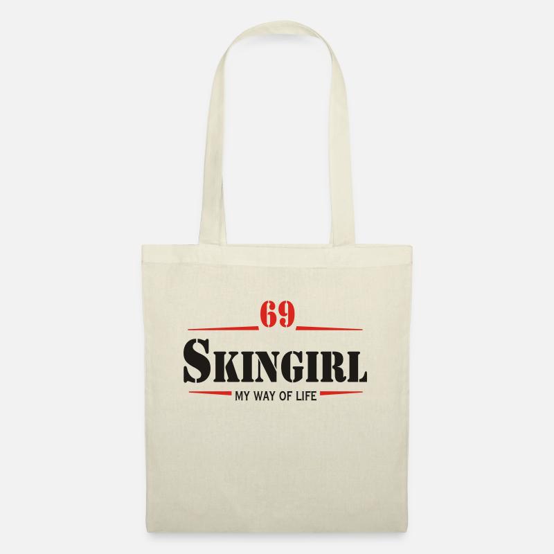 Working Class Skingirl Oi! Antiracist Bootgirl My - Stoffbeutel - Natur