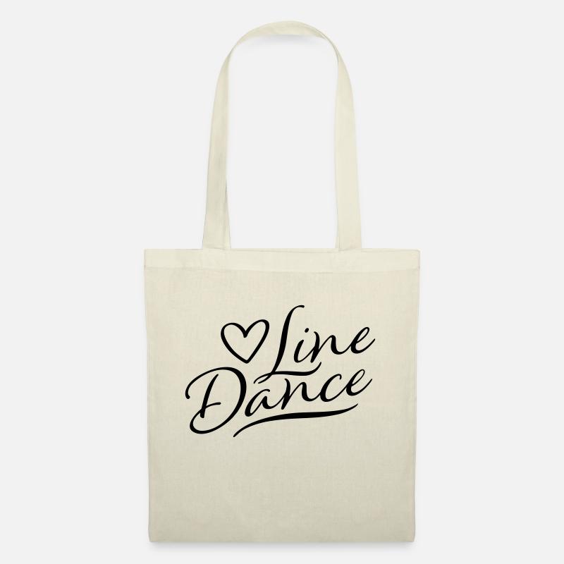LOVE LINE DANCE - Stoffbeutel - Natur