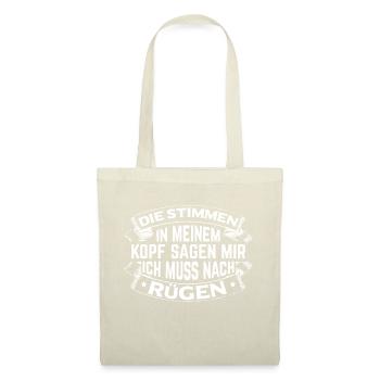 In meinem Kopf ist nur Platz für Rügen! - Stoffbeutel - Natur - Vorne