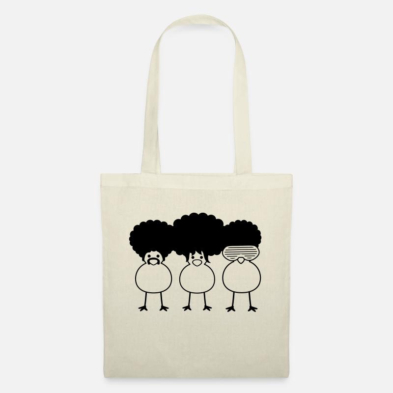Funky Chicks - Sac en tissu - nature