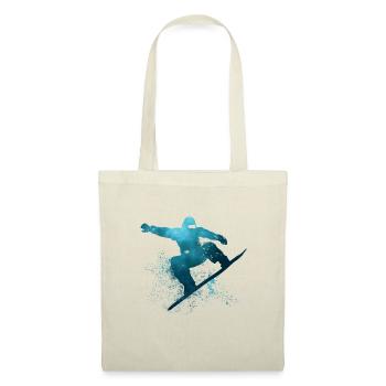 Snowboard cool turquoise - Tote Bag - nature - Front