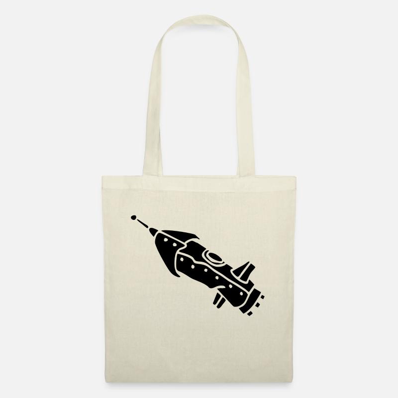 space shuttle space ship Rakete rocket satellite - Sac en tissu - nature