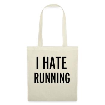 Hate Running - Stoffbeutel - Natur - Vorne