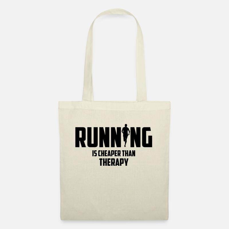 Running Lauf Läufer Runner Trailrun Hobby Sport - Stoffbeutel - Natur
