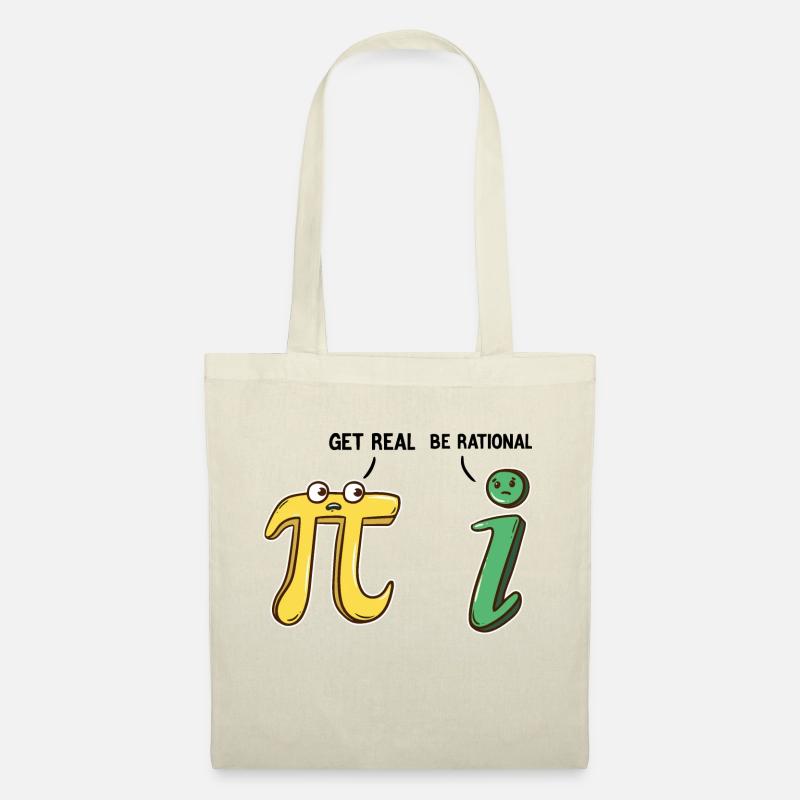 Lustiges Lehrergeschenk Get Real Be Rational - Stoffbeutel - Natur