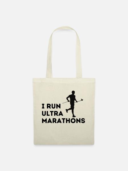 I run ultra Marathons - Stoffbeutel - Natur