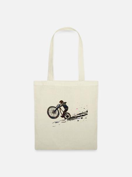Downhill Black and Colourful - Stoffbeutel - Natur
