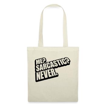 moi sarcastique ne cite jamais - Sac en tissu - nature - Devant