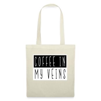 statement caffeine funny quote coffee lover - Stoffbeutel - Natur - Vorne
