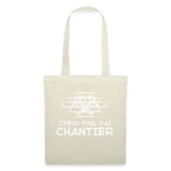 Chantier tourelle - Sac en tissu - nature - Devant